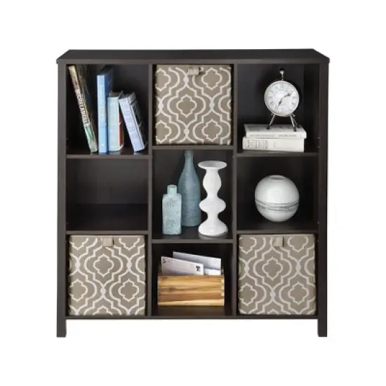 ClosetMaid 1605800 Adjustable 9 Cube Decorative Livingroom, Bedroom, or Office Storage Organizer Cubby Book Shelf for Books, Binders, and More, Black image {2}