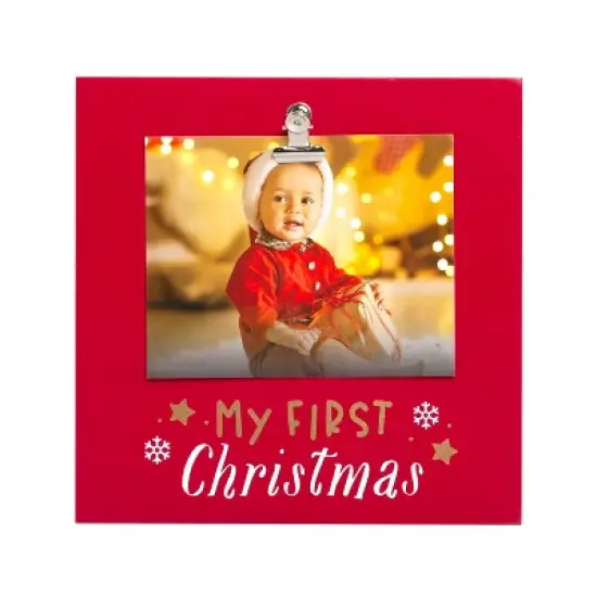 Pearhead My First Christmas Sentiment Frame - 4"x5" image {5}