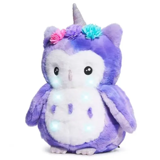 FAO Schwarz 14" LED Owlicorn with Sound Toy Plush image {3}