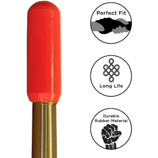 Amber Fight Gear Track and Field Training Throws Rubber Javelin Replacement Tip Red Medium image {3}