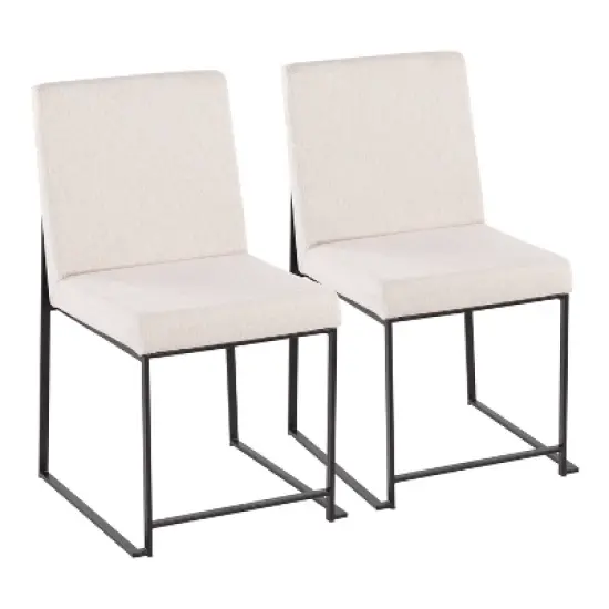 Set of 2 High Back Fuji Dining Chairs image {12}