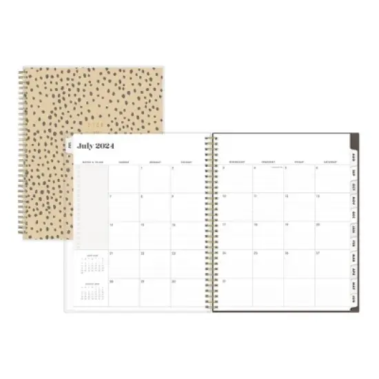 The Everygirl X Day Designer 2024-25 Weekly/Monthly Planner 11"x8.5" Wirebound Frosted Cover Senegal Tan: Adult Stationery, Tabs image {3}