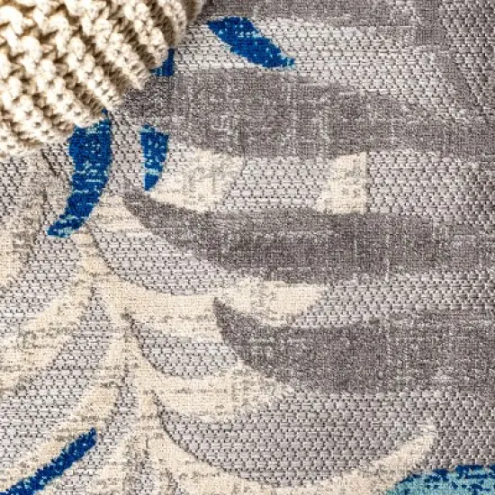 Tropics Palm Leaves Indoor/Outdoor Area Rug - JONATHAN Y image {2}