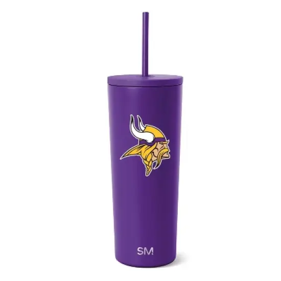 NFL Minnesota Vikings Simple Modern Stainless Steel Classic Tumbler - 24oz image {3}