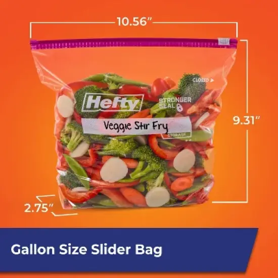 Hefty Gallon Food Storage Slider Bag image {5}