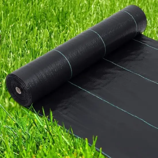 3Ft x 300Ft Heavy Duty Weed Barrier Fabric, 3.24 Oz Professional Grade Landscape Fabric, Weed Block Gardening Mat for Plant Bed, Erosion Control image {7}