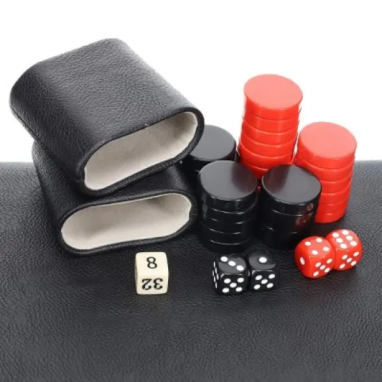 WE Games Tournament Backgammon Set - Leatherette image {4}