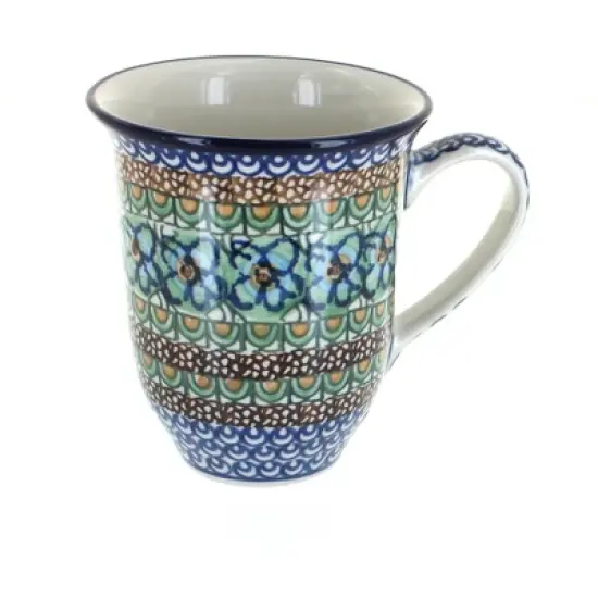 Blue Rose Polish Pottery 826 Ceramika Artystyczna Large Coffee Mug image {18}