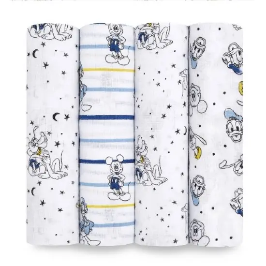 Aden by Aden + Anais Muslin Swaddle Blankets Disney - 4pk  image {5}