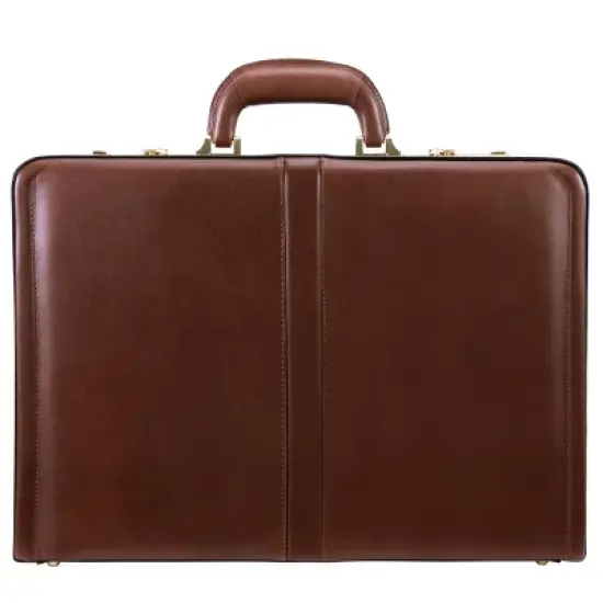 McKlein Reagan Leather 3.  Attache Briefcase - Brown image {2}