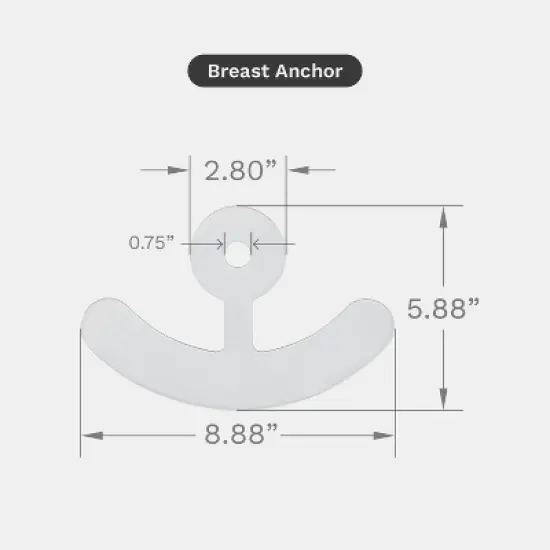 Rejuvaskin Scar Fx Silicone Sheets - Breast Anchor Pair image {2}
