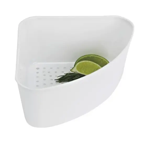 Better Houseware White Plastic Corner Sink Strainer image {5}