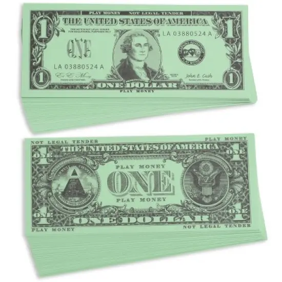Learning Advantage One Dollar Play Bills, Set of 100 image {4}