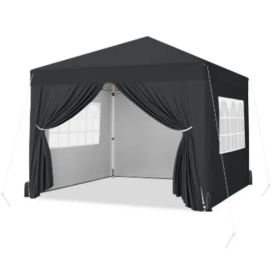 Yaheetech 12x12 FT Pop Up Canopy Tent with 4 Sidewalls and Roller Bag image {7}