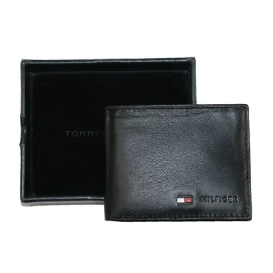 Tommy Hilfiger Men's Leather Bifold Coin Wallet image {2}