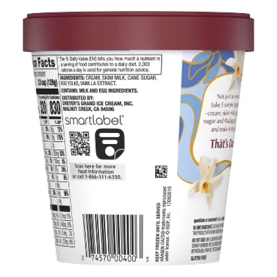 Haagen-Dazs Vanilla Ice Cream - 14 fl oz image {4}