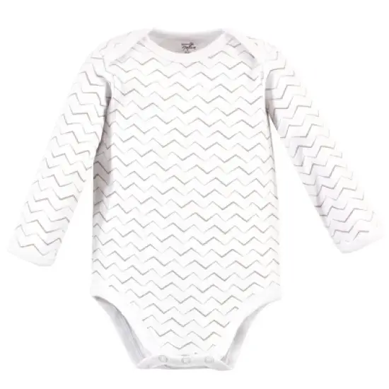 Touched by Nature Organic Cotton Long-Sleeve Bodysuits 5pk, Marching Elephant image {3}