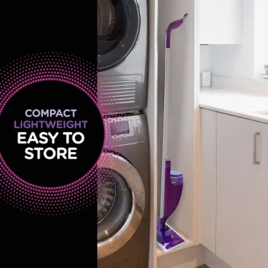 Swiffer WetJet Floor Mop Starter Kit (1 Spray Mop, 5 Mopping Pads, 1 Floor Cleaner Liquid Solution) image {8}