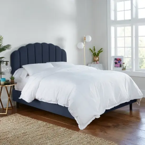 Emma Shell Velvet Bed - Skyline Furniture image {3}