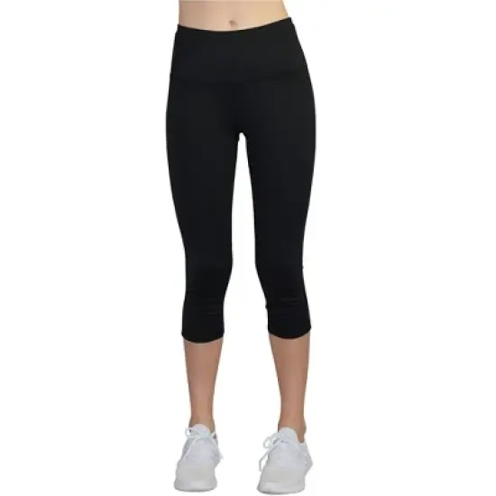 Reebok Womens Align High Rise Capri Compression Athletic Pants image {3}