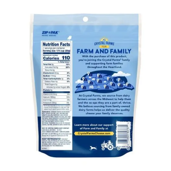 Crystal Farms Mexican 4 Cheese Blend - 7oz image {1}