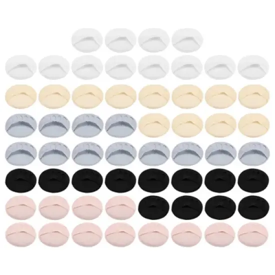 Unique Bargains Soft Fabric Breathable Five Toes Forefoot Pads for Women 5 Colors Black White Pink Gray Beige image {8}