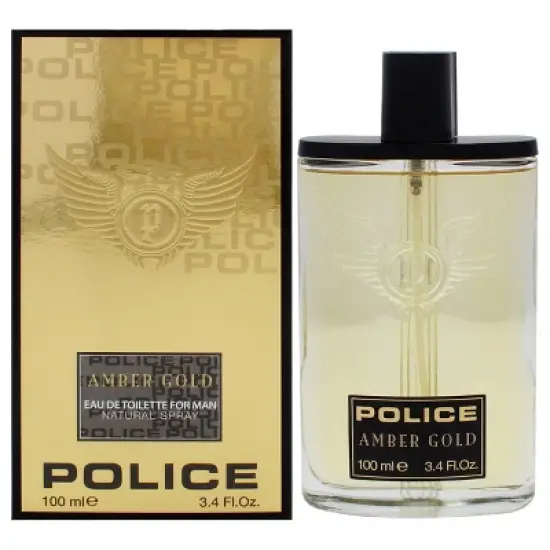 Police Amber Gold Men's Cologne EDT Spray - 3.4oz image {3}