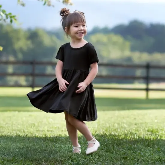 Gerber Toddler Girls' Short Sleeve Twirl Dress image {4}