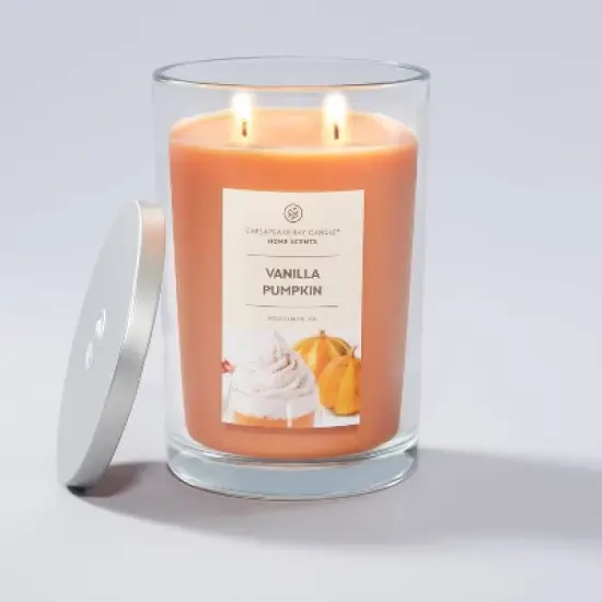 19oz Glass Jar Vanilla Pumpkin Candle - Home Scents image {4}