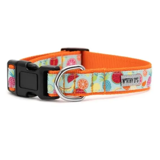 The Worthy Dog Tutti Frutti Adjustable Dog Collar image {3}