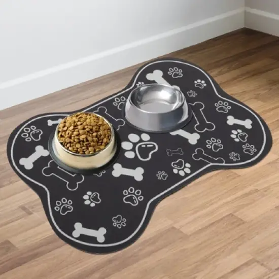 Unique Bargains Super-Absorbent Pet Feeding Mat 1 Pc image {7}