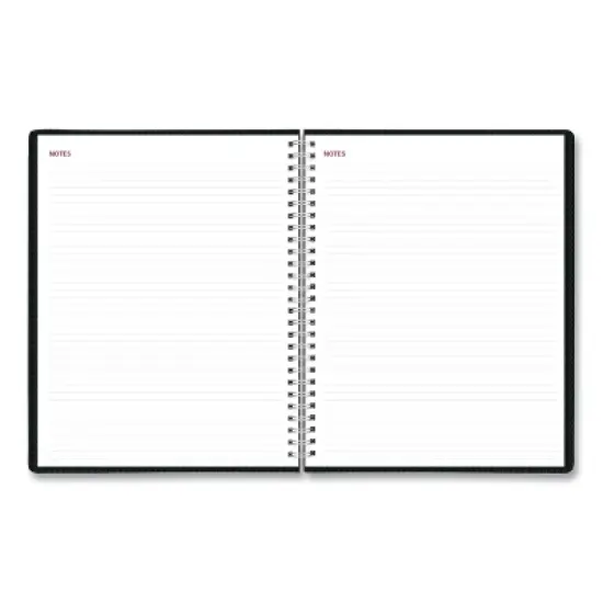 Essential Collection Weekly Appointment Book in Columnar Format, 11 x 8.5, Black Cover, 12-Month (Jan to Dec): 2026 image {3}