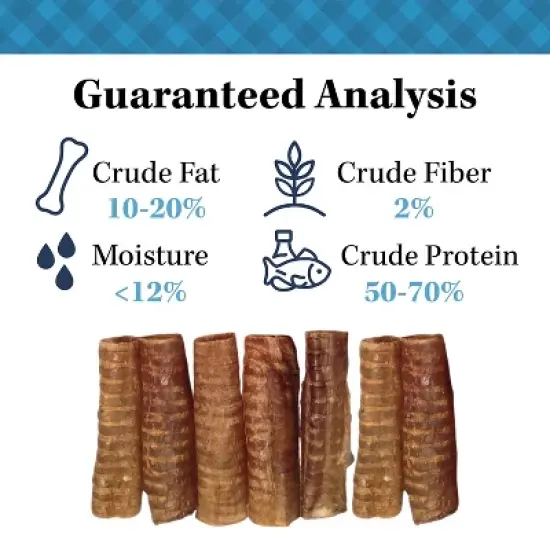 Country Living 6&rdquo; Beef Trachea Dog Chews &ndash; 10 Count Bag &ndash; All-Natural, Single-Ingredient, Long-Lasting Dog Treats image {6}