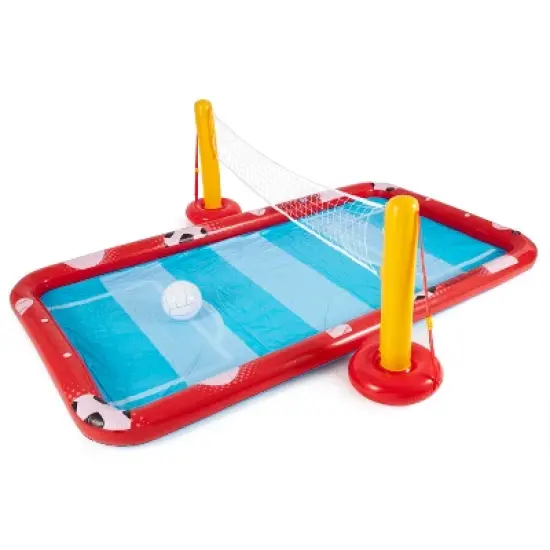 Intex Action Sports Inflatable Multi Activity Water Filled Play Center and Small Plastic Multi-Colored Fun Ballz with Carrying Bag, 100 Pack image {3}