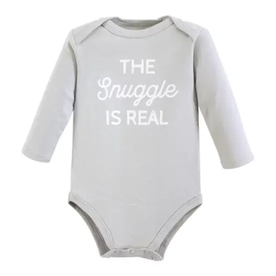 Hudson Baby Unisex Baby Cotton Long-Sleeve Bodysuits, Hedgehog image {4}