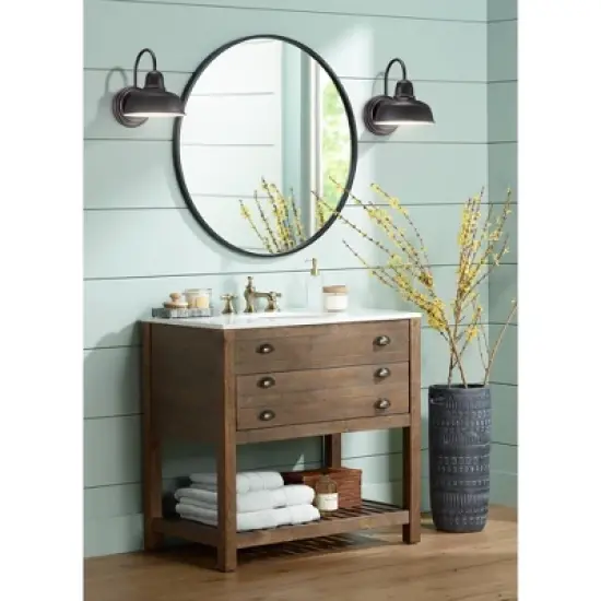 John Timberland Rustic Outdoor Wall Light Fixture Bronze 11 1/4" Urban Barn Farmhouse for Exterior House Porch Patio image {7}