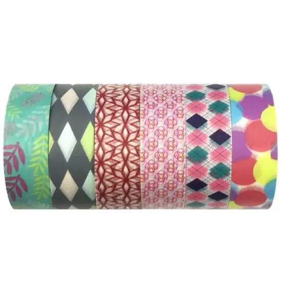 Wrapables Washi Masking Tape Collection, Premium Value Pack image {47}