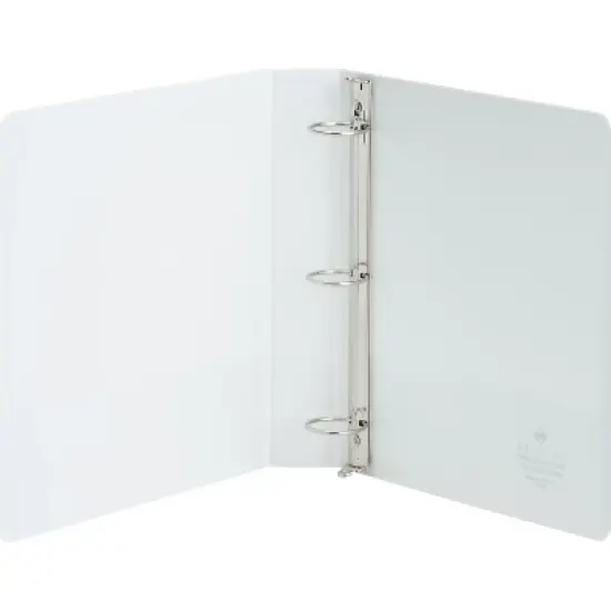 Business Source View Binder Round Ring 1-1/2" Cap Letter-size White 19651 image {1}