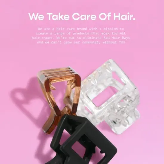 Gimme Beauty Fine Mini Square Claw Clip - 12pc image {7}