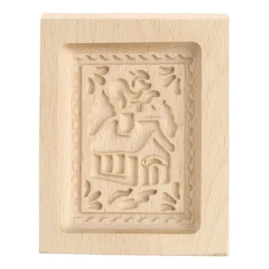 Unique Bargains Wooden 3D Carved Smooth Vintage Baking Cookie Biscuit Mould image {11}