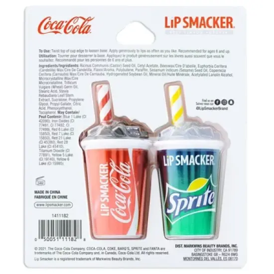 Lip Smacker Beverage Cup Lip Balm &ndash; Sprite/Coke &ndash; 3pk image {6}