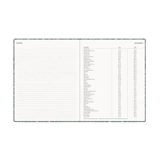 Morris & Co. by Blue Sky 8"x10" 2026&nbsp;Weekly/Monthly Bookbound Planner Hardcover Blackthorn Floral image {9}