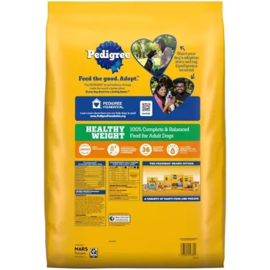 Pedigree Roasted Chicken, Grain and Vegetable Flavor Dry Dog Food - 14lbs image {1}