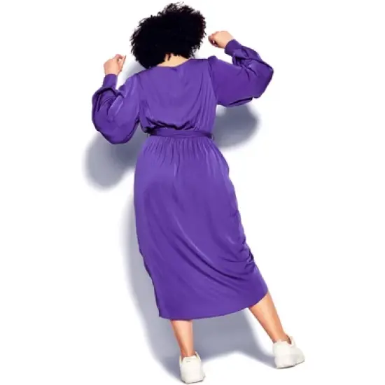 Women's Plus Size Opulent Dress - royal purple | CITY CHIC image {5}