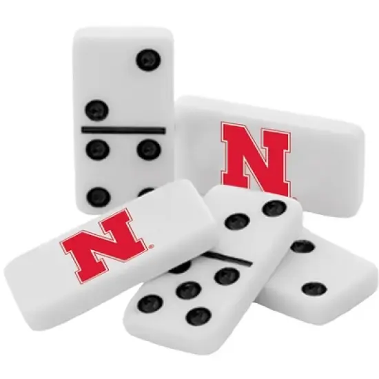 MasterPieces Officially Licensed NCAA Nebraska Cornhuskers 28 Piece Dominoes Game for Adults image {2}