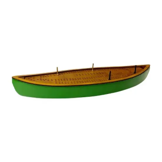 AreYouGame.com Canoe Cribbage Board Game: Strategy Board Game for Two Players with Pegs & Instructions image {9}