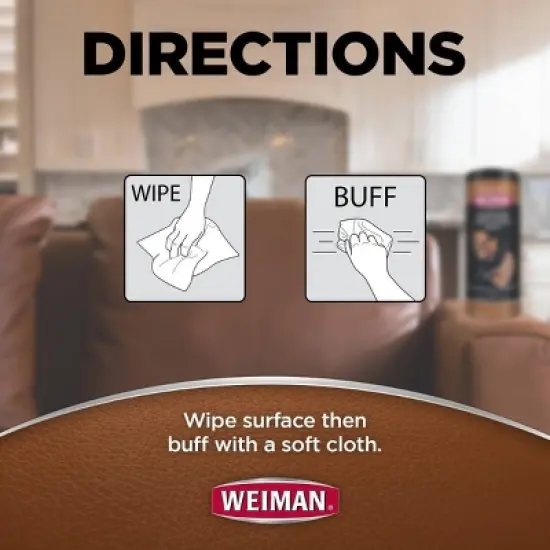 Weiman Leather Wipes - 30ct image {6}