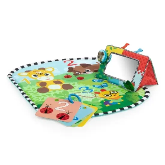 Baby Einstein Discover Garden Tummy Time Baby Playmat and Mirror image {17}
