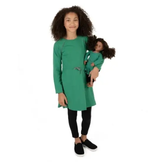 Leveret Girls and Doll Matching Drawstring Dress image {9}