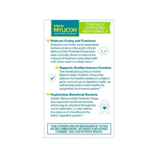 Mylicon Daily Probiotic Colic Drops - 0.28 fl oz image {3}